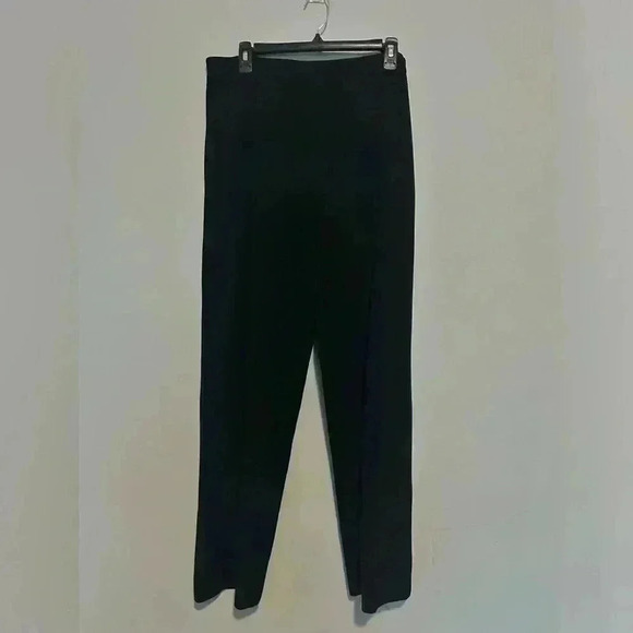 Exclusively Misook Women Black Pants Elastic Waist Pull On Size L 100% Acrylic - Picture 1 of 4